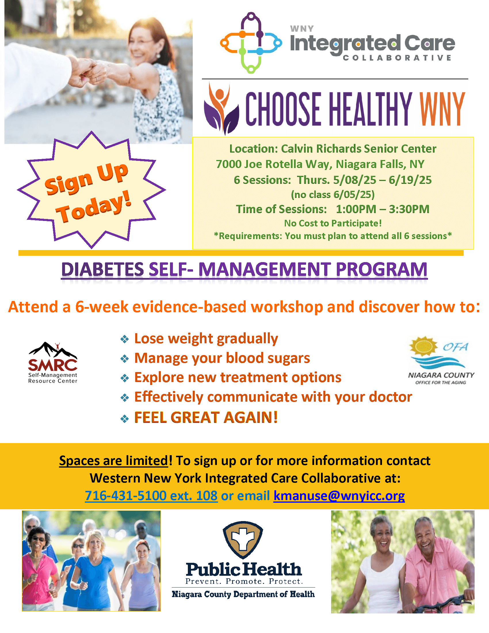 2025 DSMP flyer for Calvin Richards Senior Center compressed